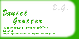 daniel grotter business card